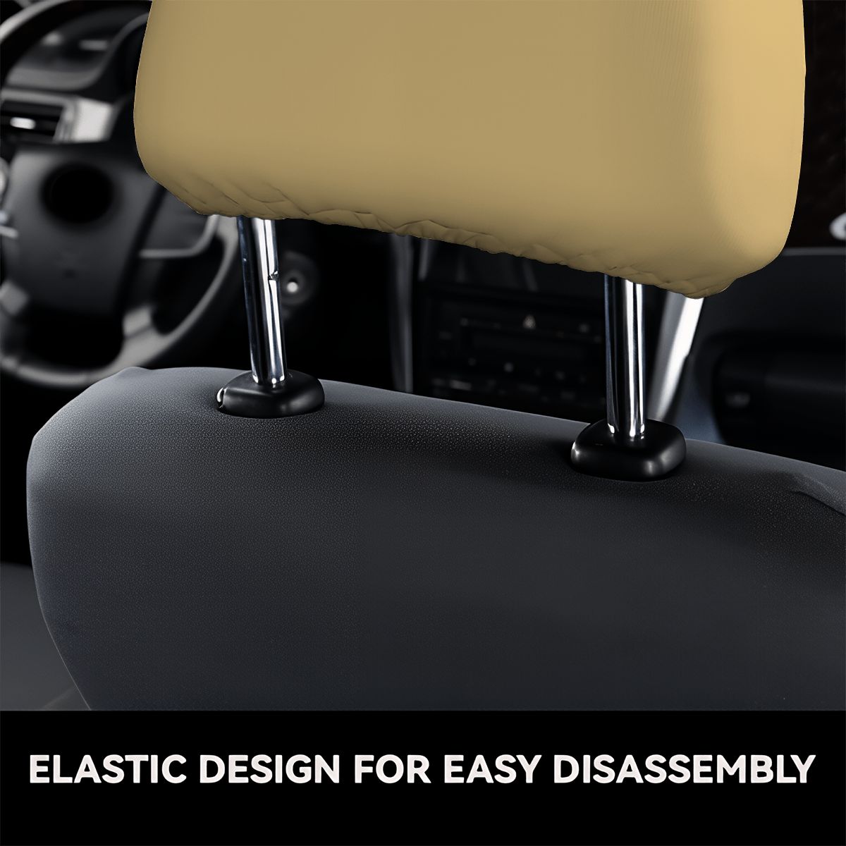 Car Headrest Cover 2pcs