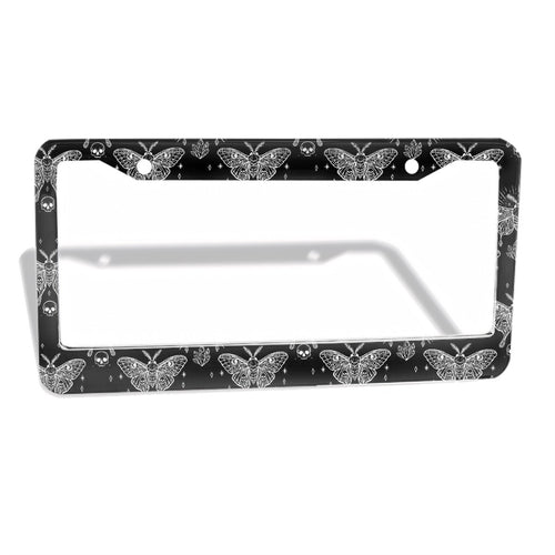2-Hole Round License Plate Frames 2 pcs