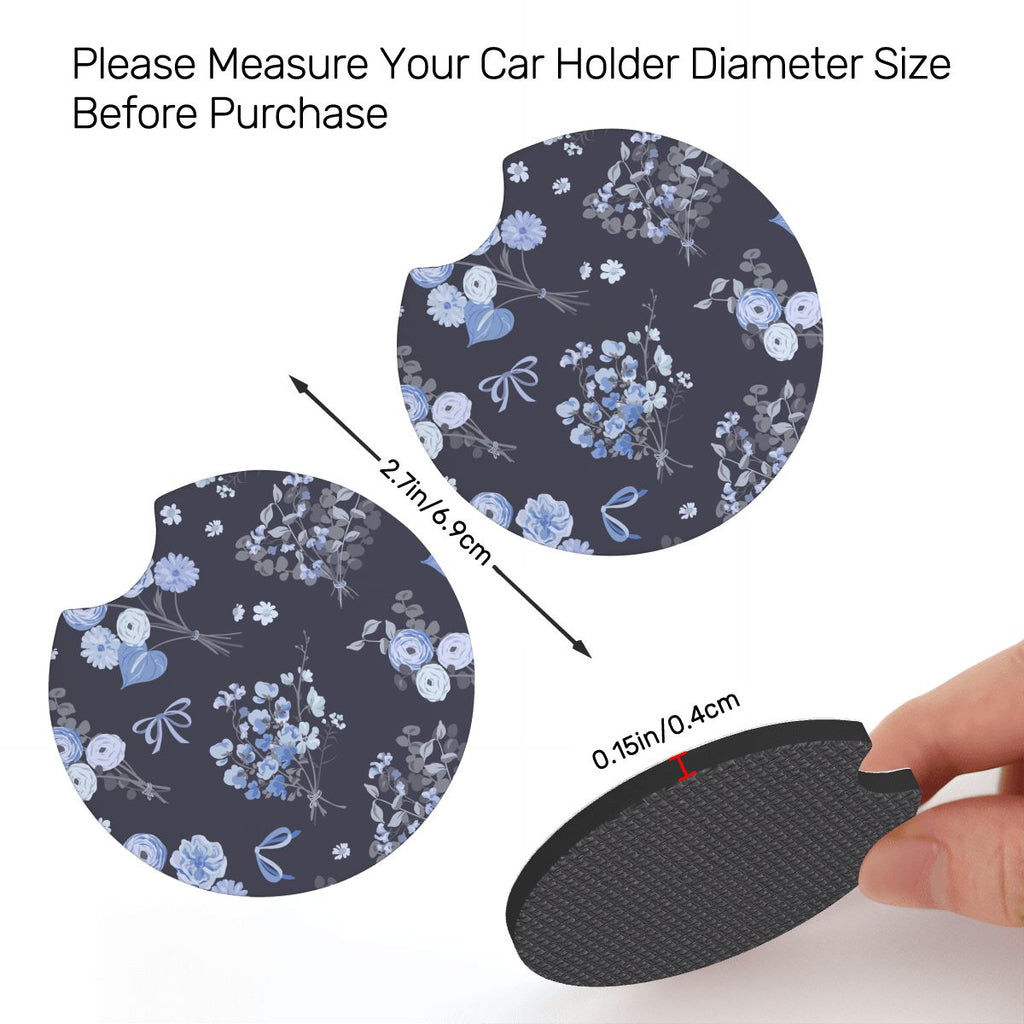 Neoprene Car Coasters 2 pcs
