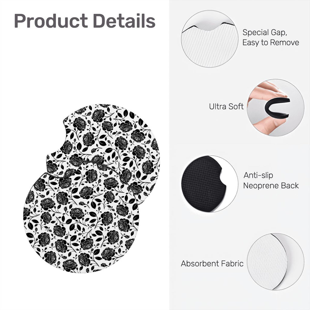 Neoprene Car Coasters 2 pcs