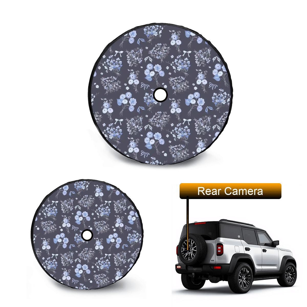 Spare Tire Cover with Camera Hole