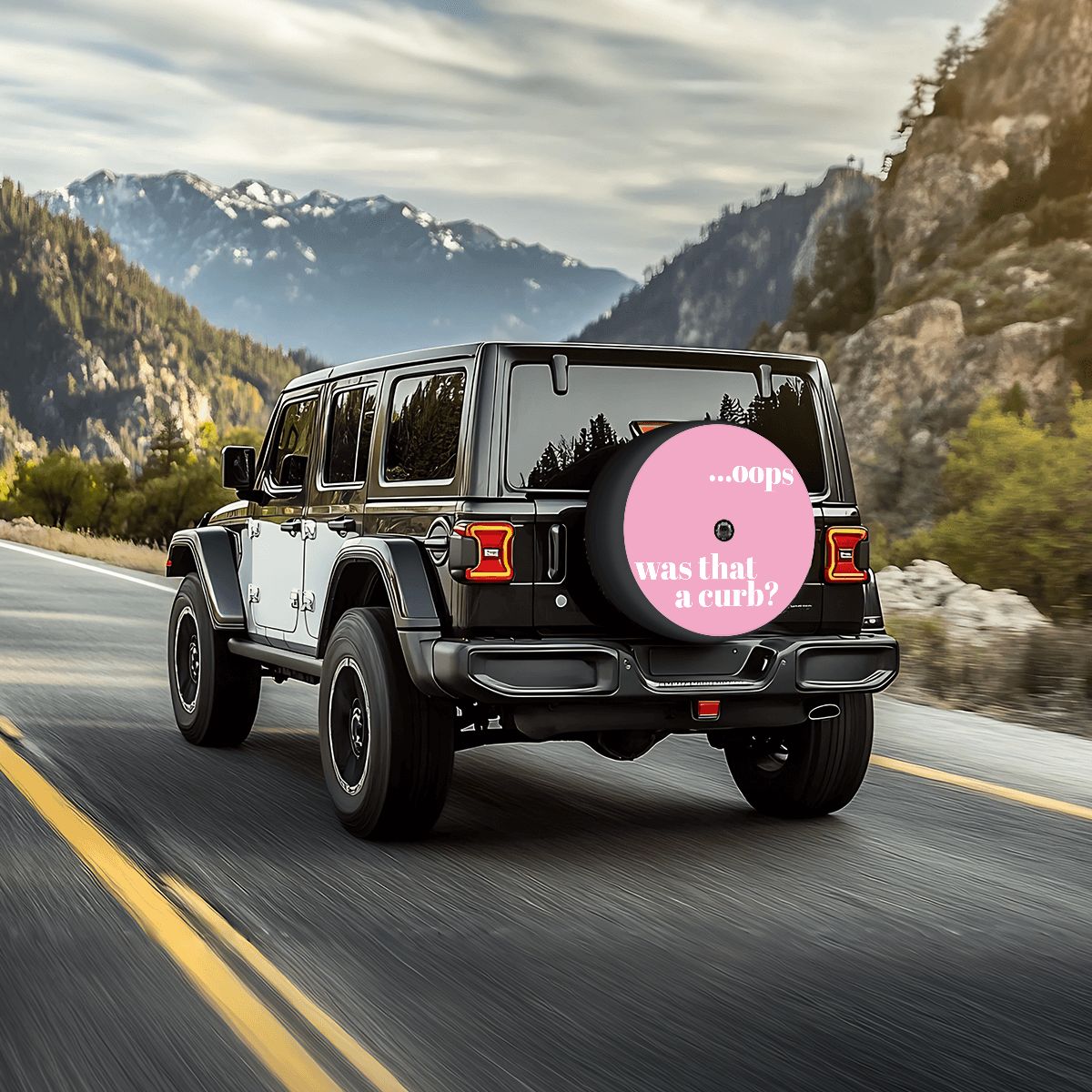 Spare Tire Cover with Camera Hole