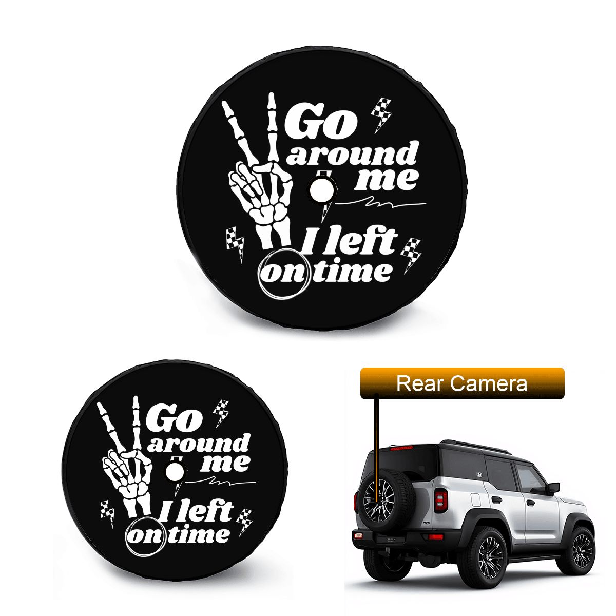 Spare Tire Cover with Camera Hole
