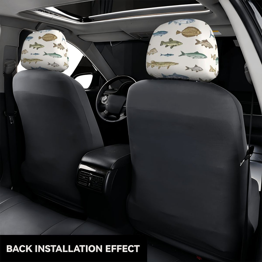 Car Headrest Cover 2pcs