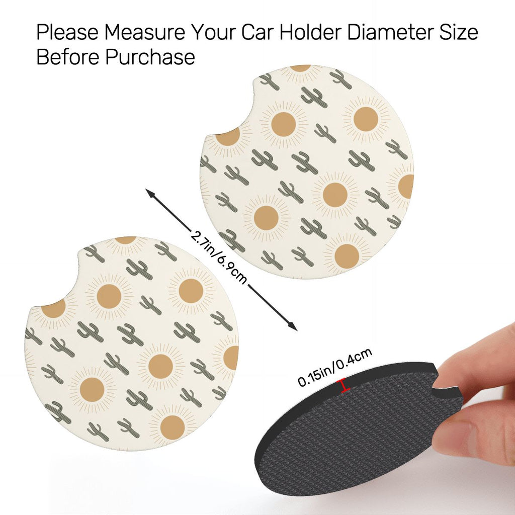 Neoprene Car Coasters 2 pcs