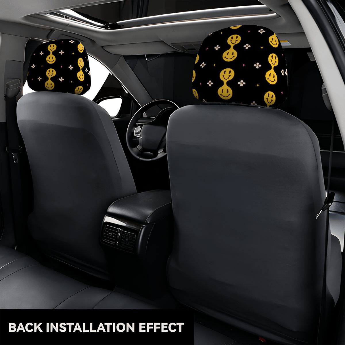 Car Headrest Cover 2pcs