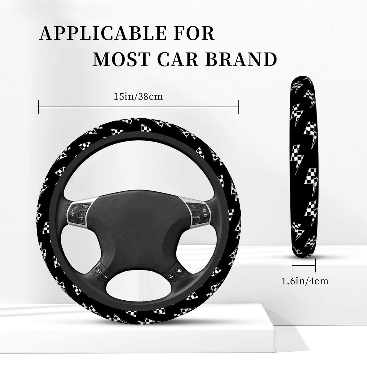 Thickened Elastic Car Steering Wheel Cover