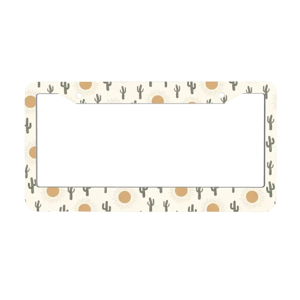 2-Hole Round License Plate Frames 2 pcs