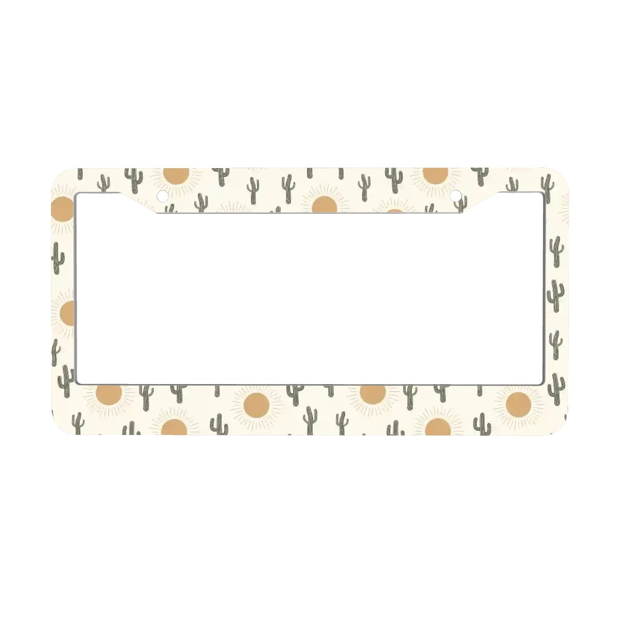 2-Hole Round License Plate Frames 2 pcs