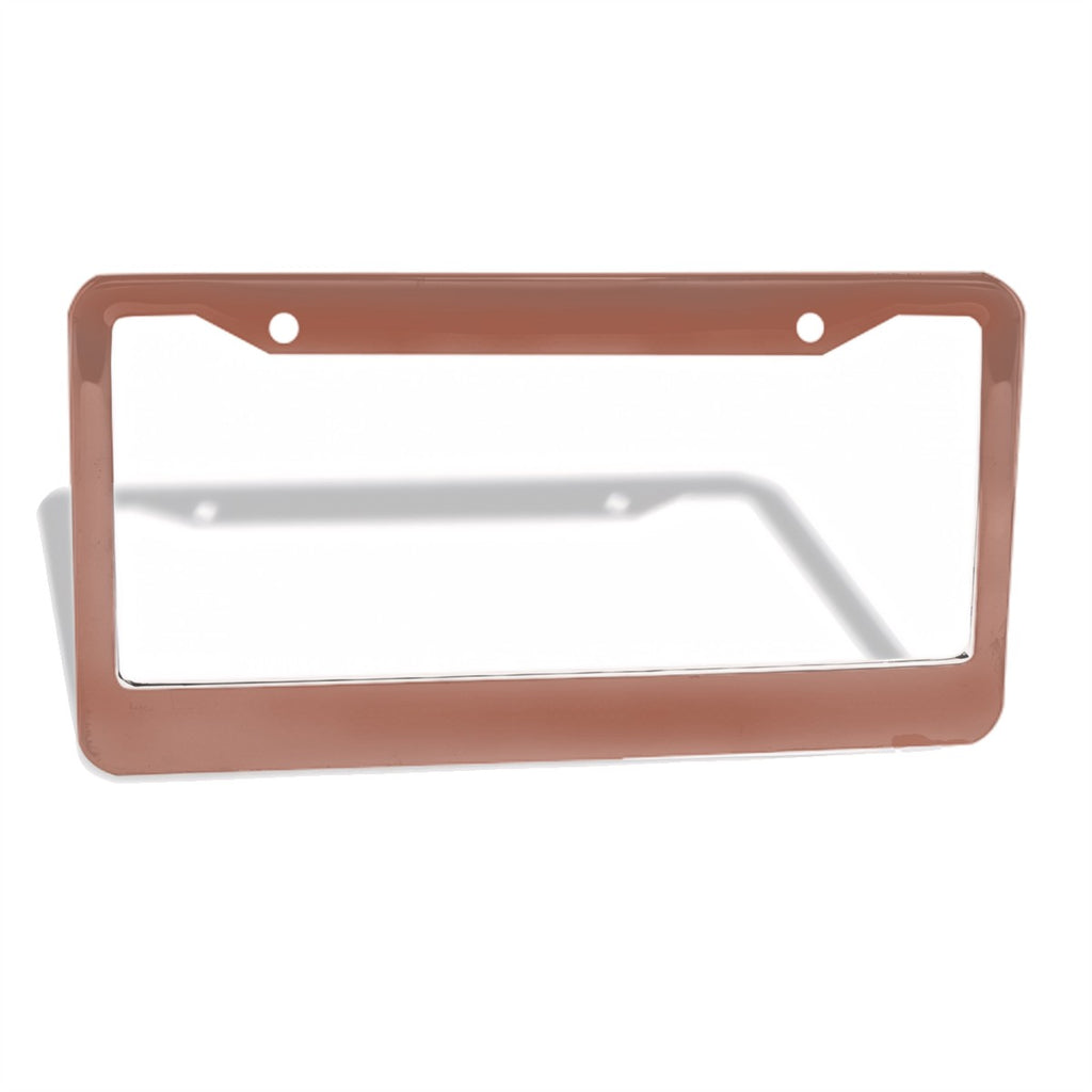 2-Hole Round License Plate Frames 2 pcs
