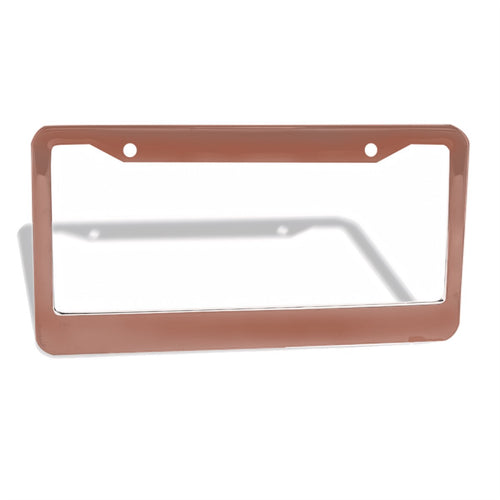 2-Hole Round License Plate Frames 2 pcs