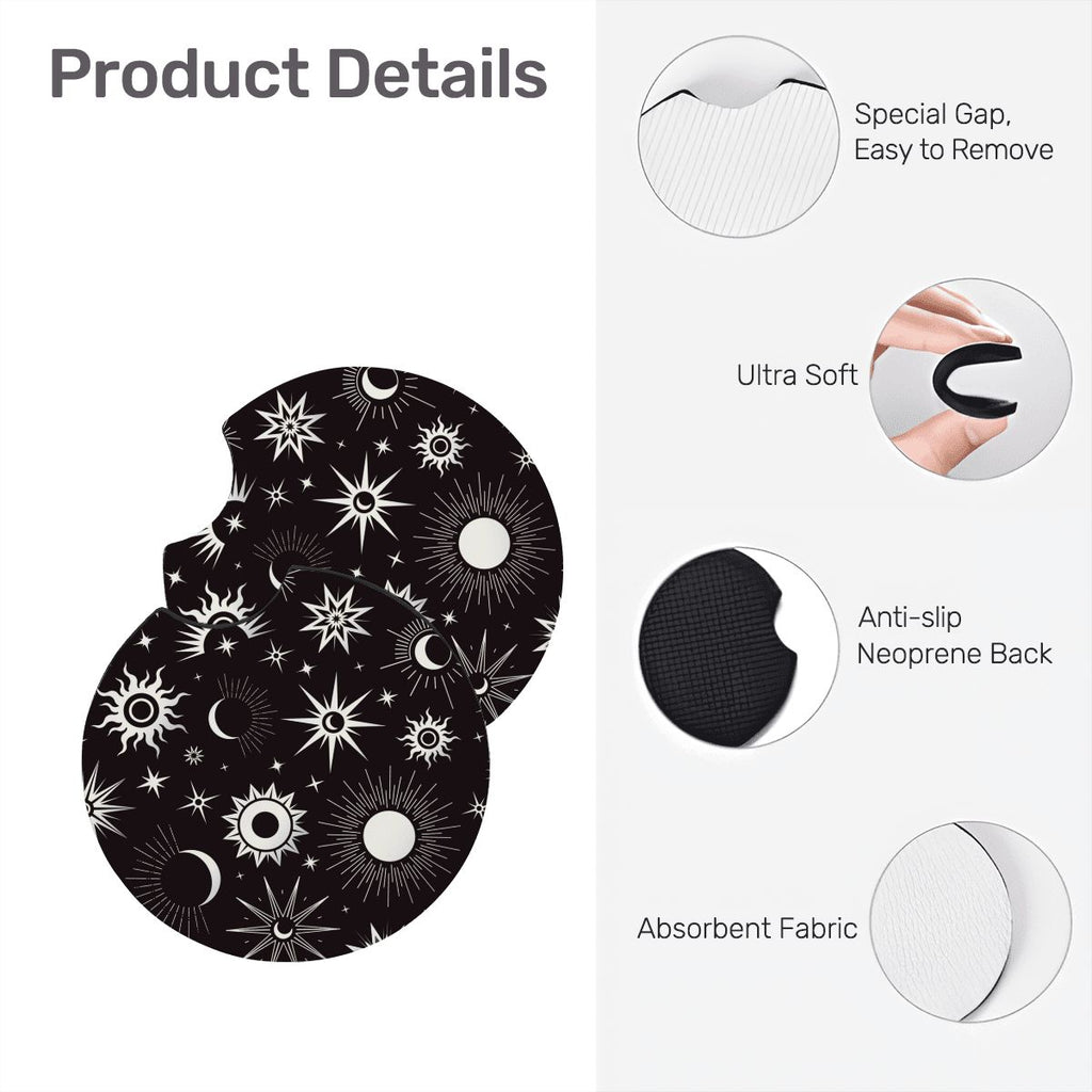 Neoprene Car Coasters 2 pcs