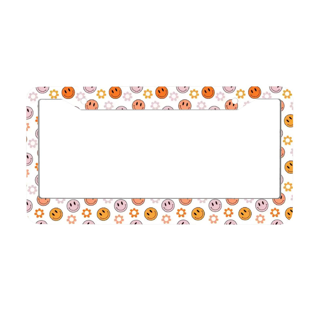 2-Hole Round License Plate Frames 2 pcs