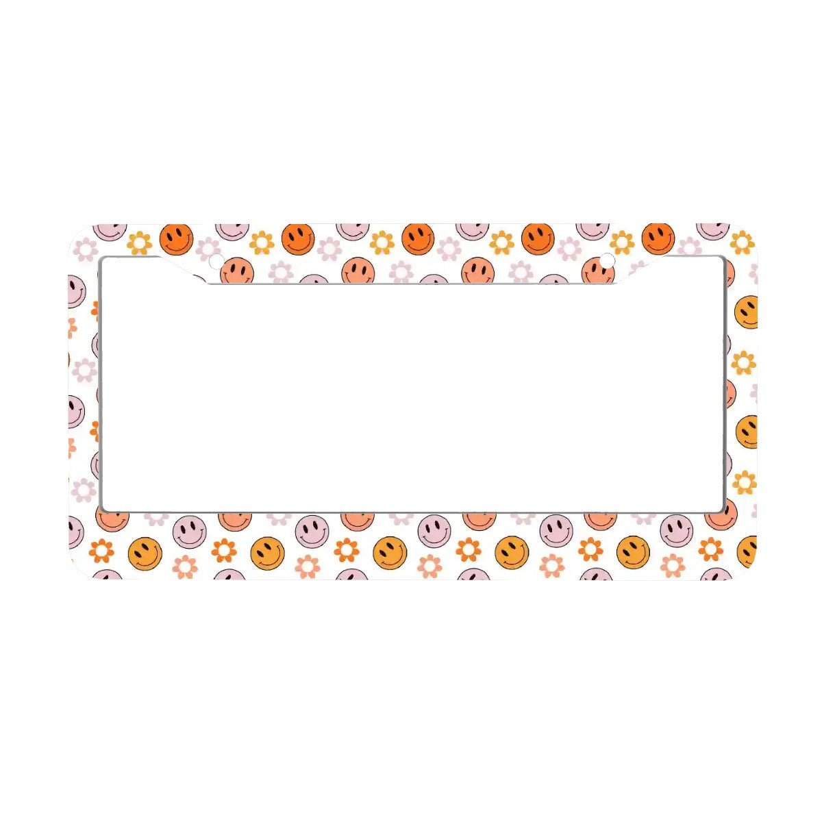 2-Hole Round License Plate Frames 2 pcs
