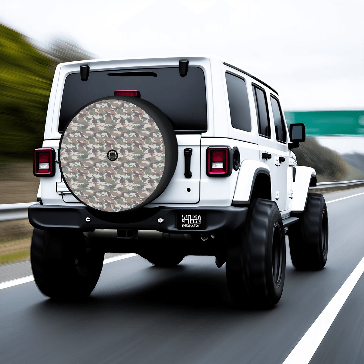 Spare Tire Cover with Camera Hole