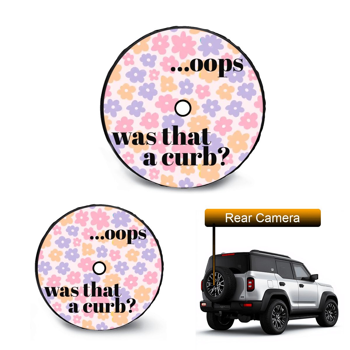 Custom order for Piper Spare Tire Cover with Camera Hole