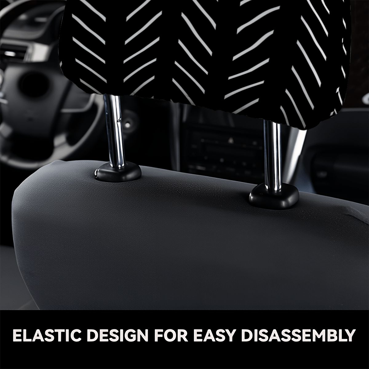 Car Headrest Cover 2pcs