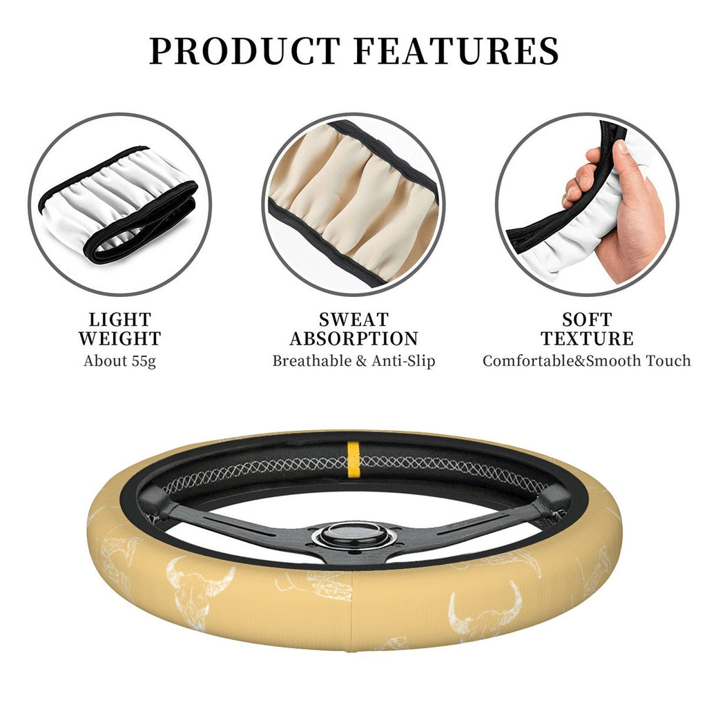 Thickened Elastic Car Steering Wheel Cover
