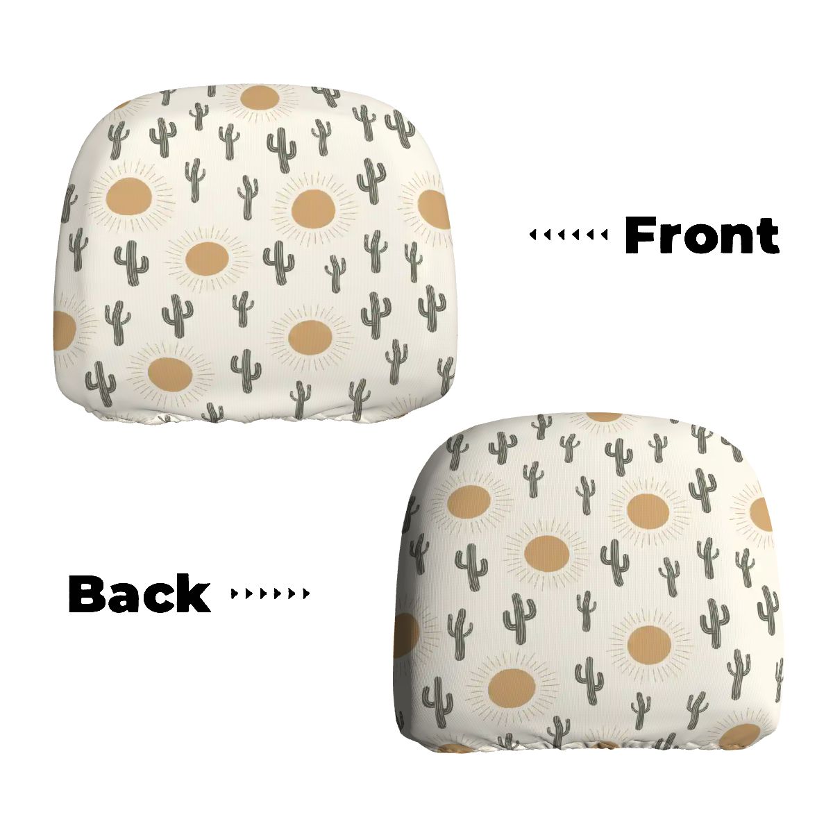Car Headrest Cover 2pcs