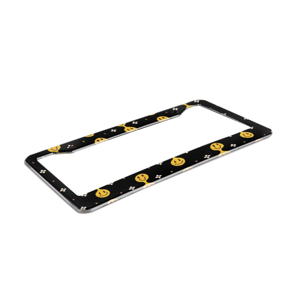 2-Hole Round License Plate Frames 2 pcs