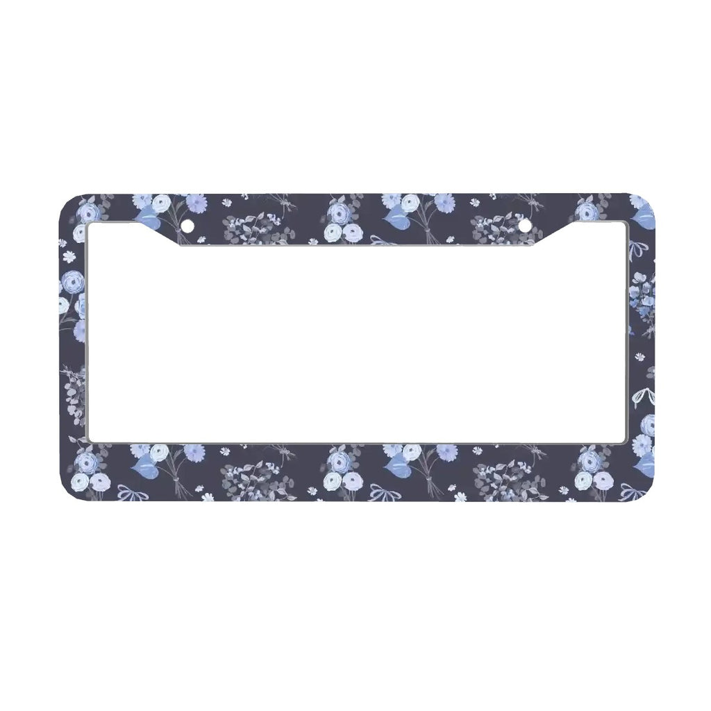 2-Hole Round License Plate Frames 2 pcs
