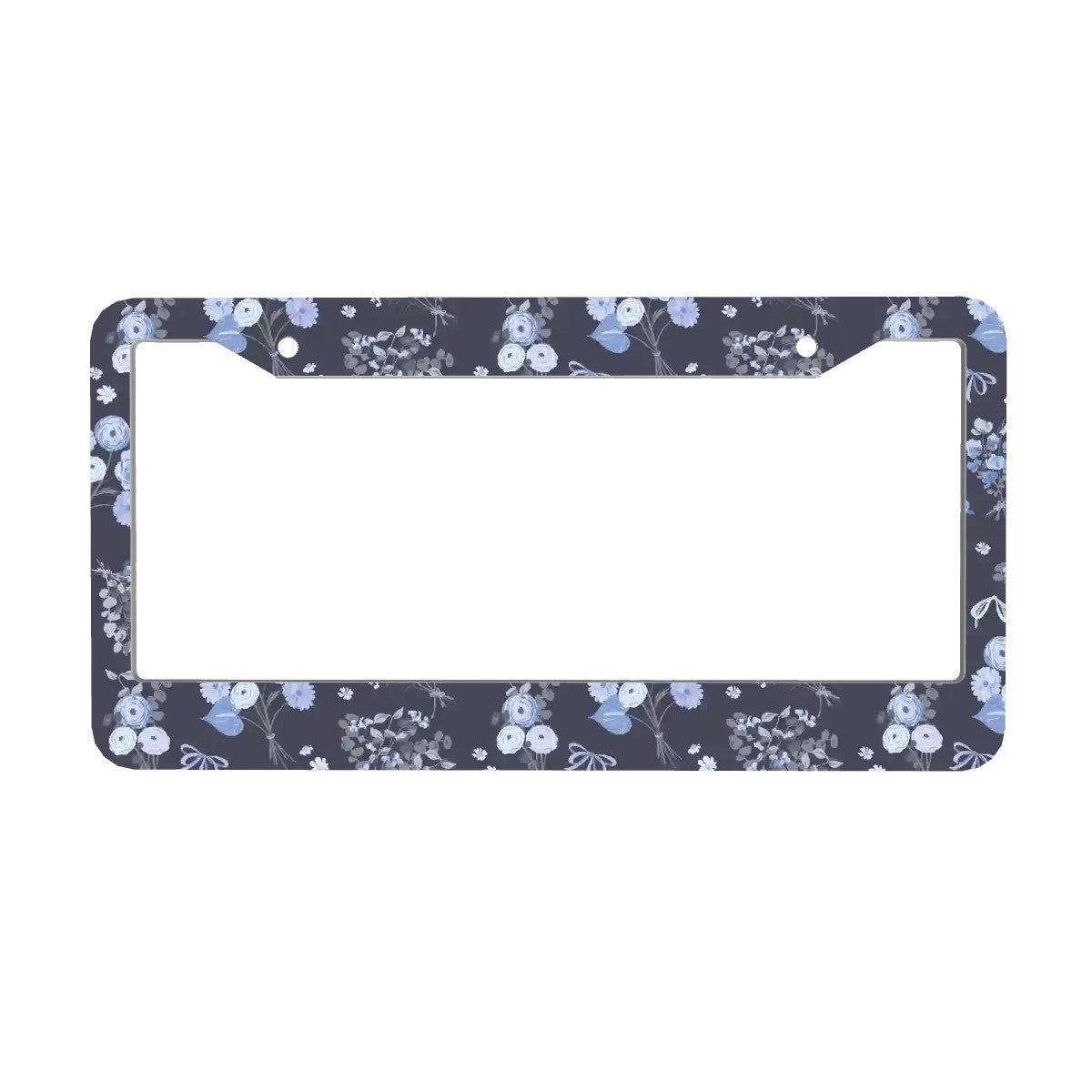 2-Hole Round License Plate Frames 2 pcs