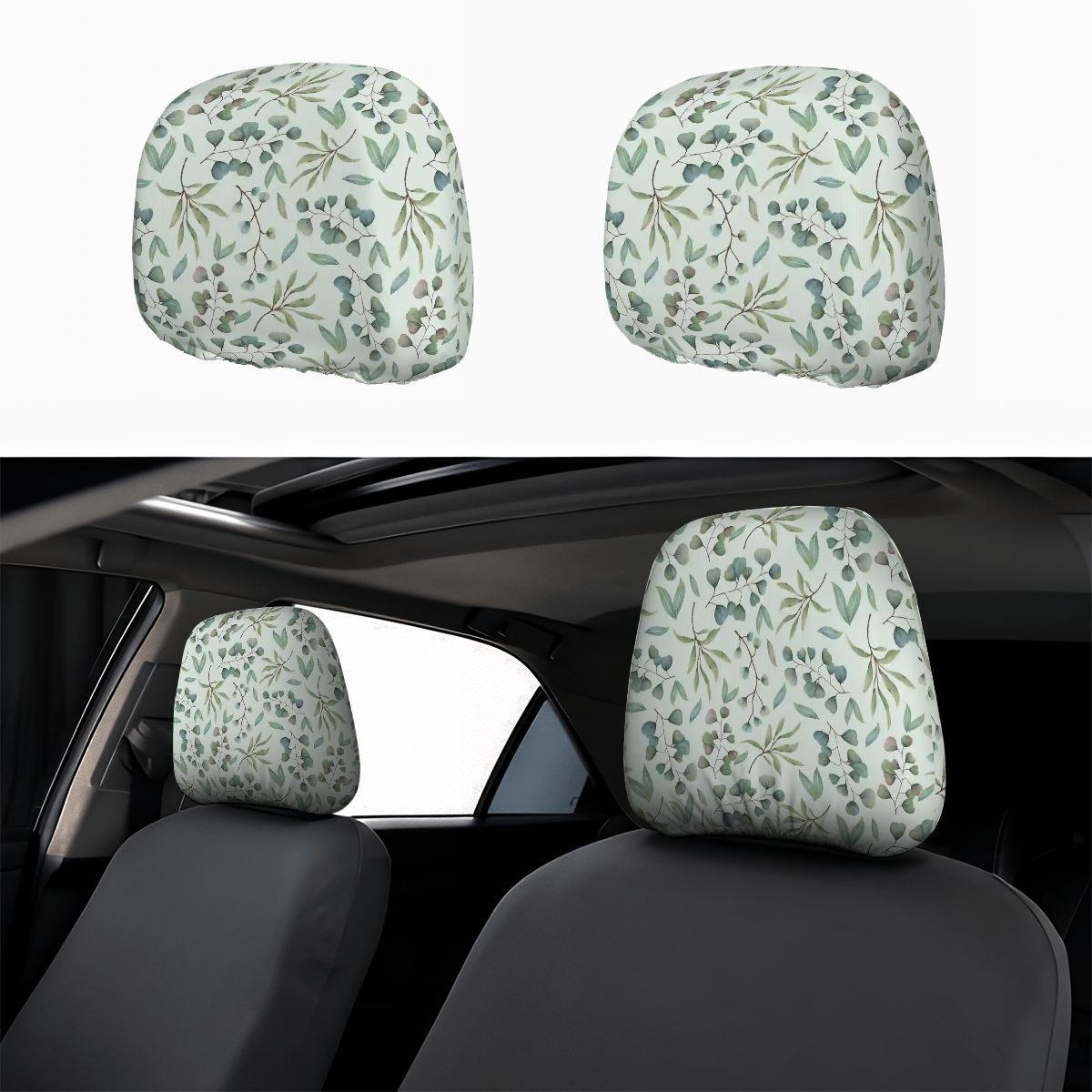 Car Headrest Cover 2pcs