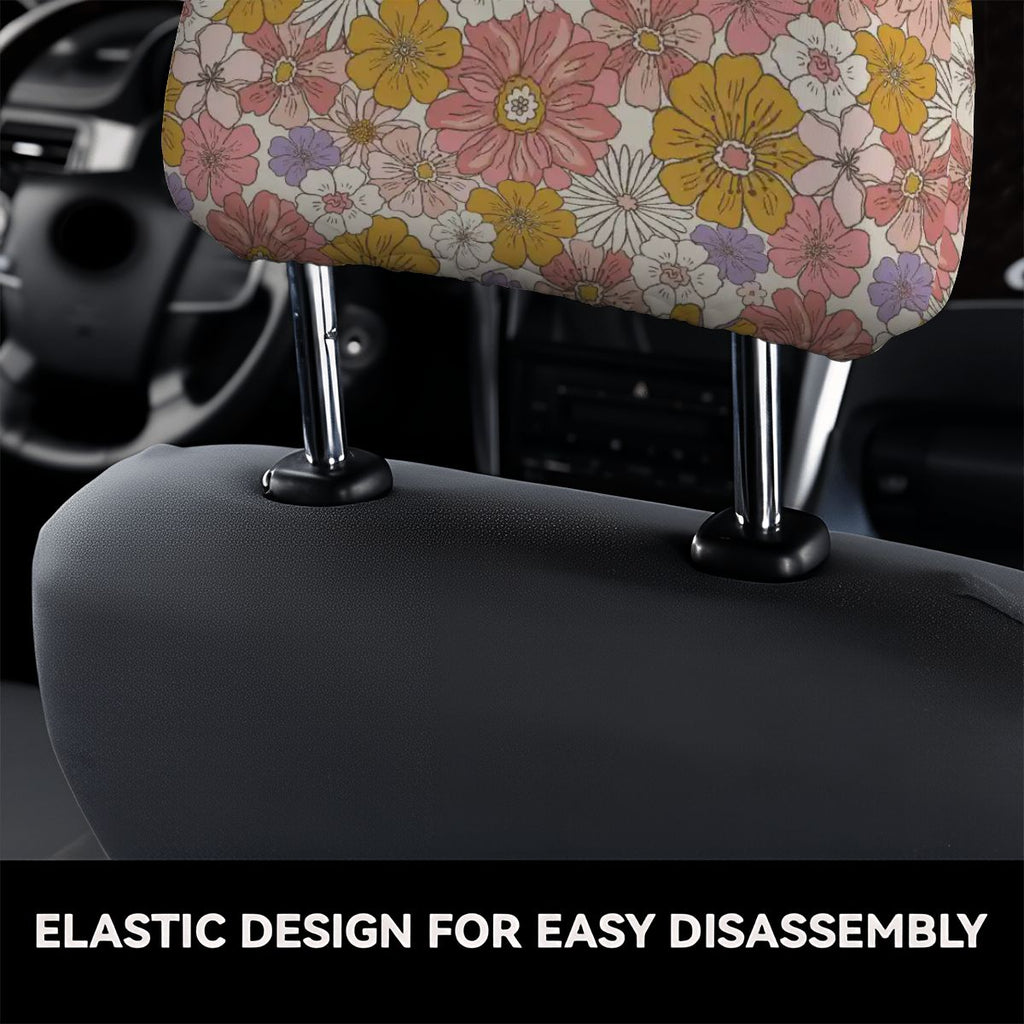 Car Headrest Cover 2pcs