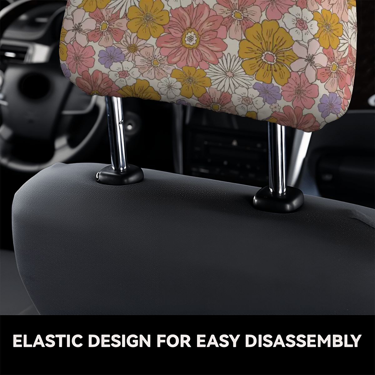 Car Headrest Cover 2pcs
