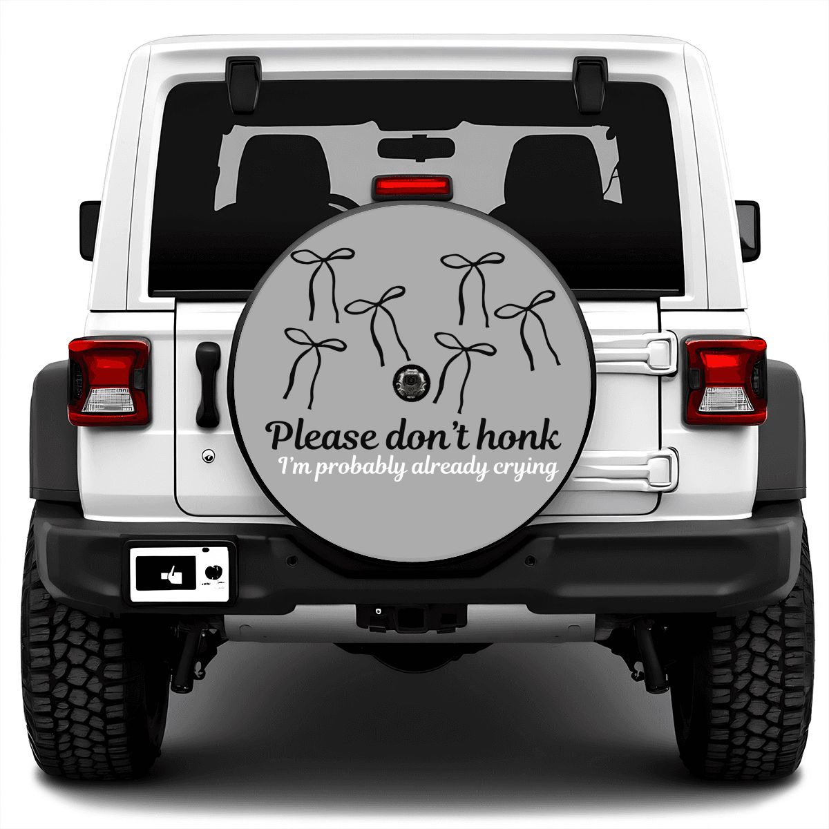 Spare Tire Cover with Camera Hole