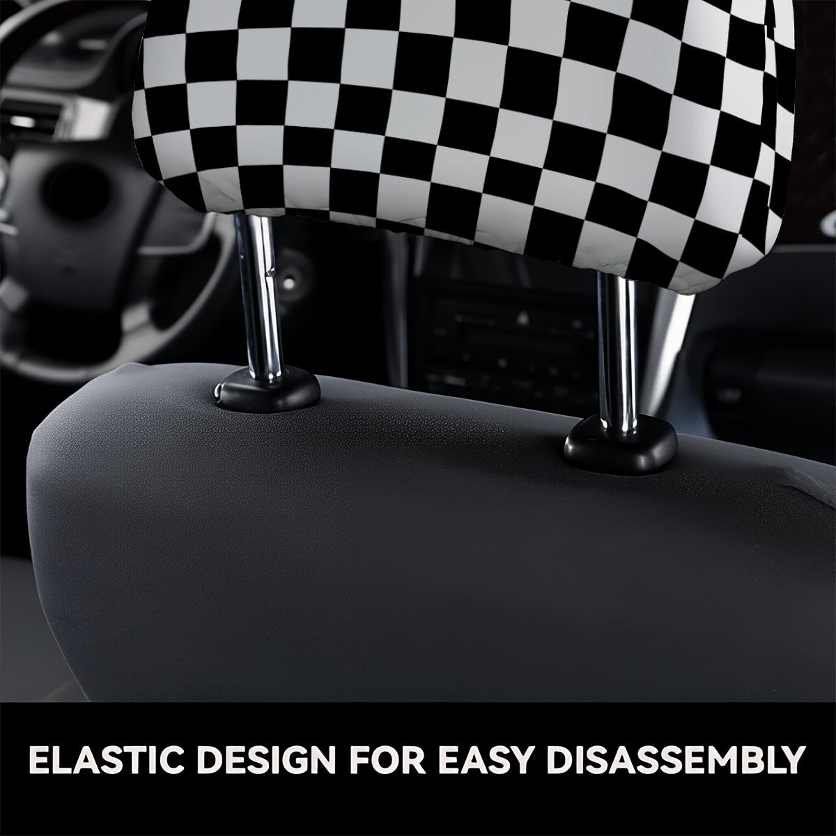 Car Headrest Cover 2pcs