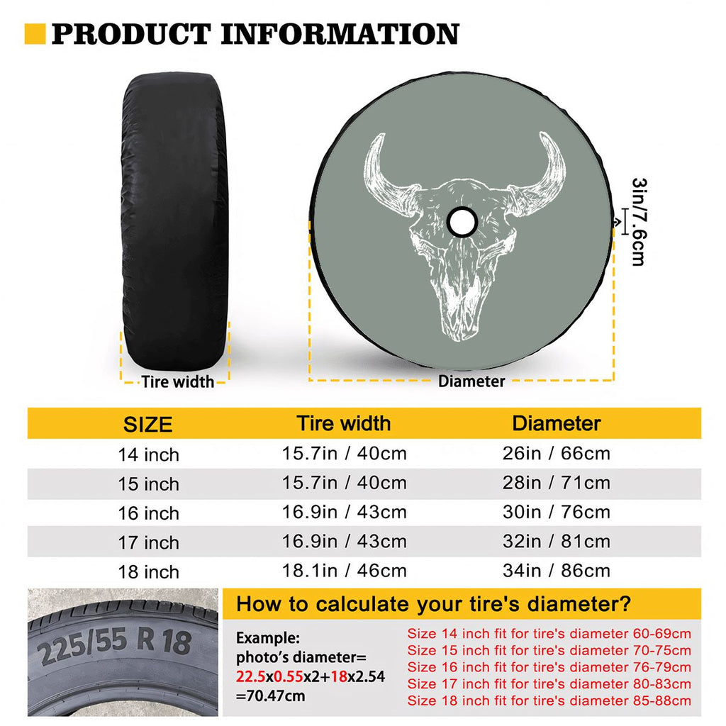 Spare Tire Cover with Camera Hole