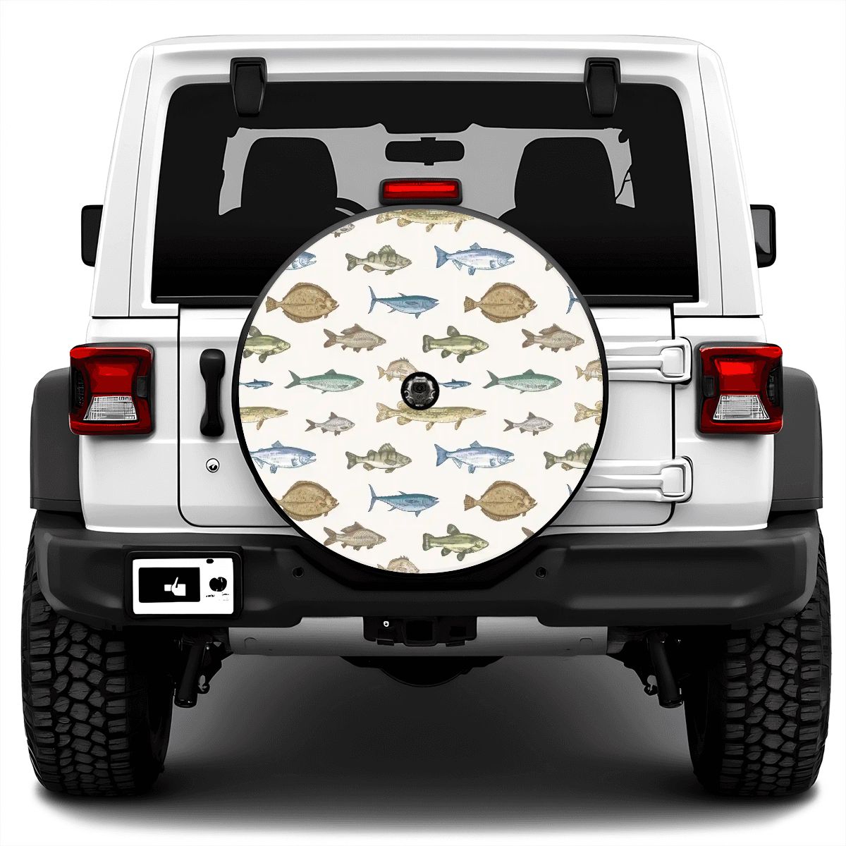 Spare Tire Cover with Camera Hole