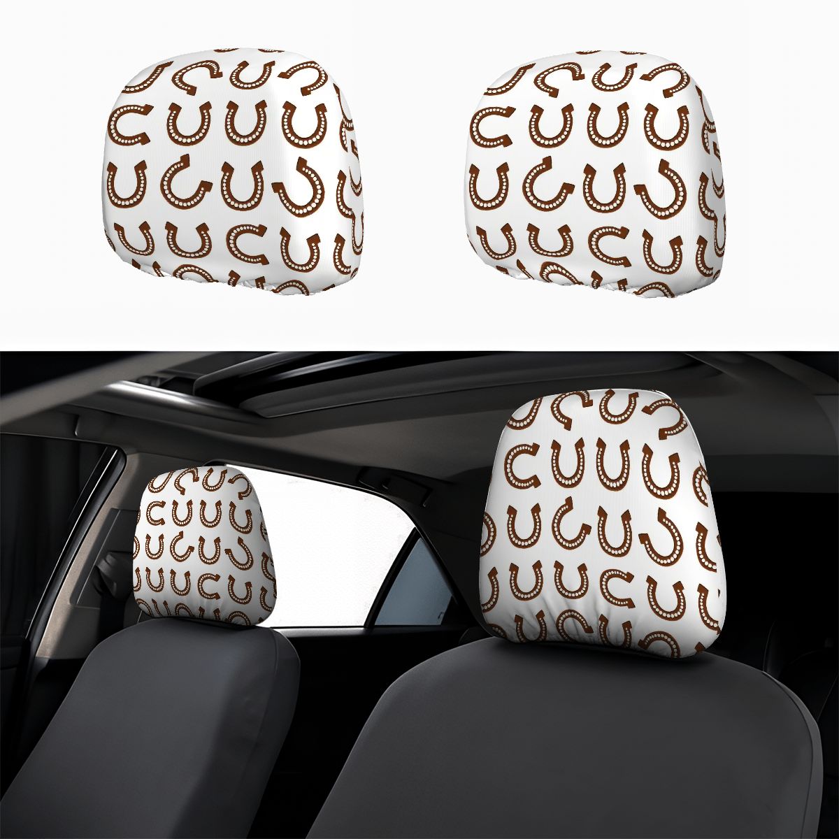 Car Headrest Cover 2pcs