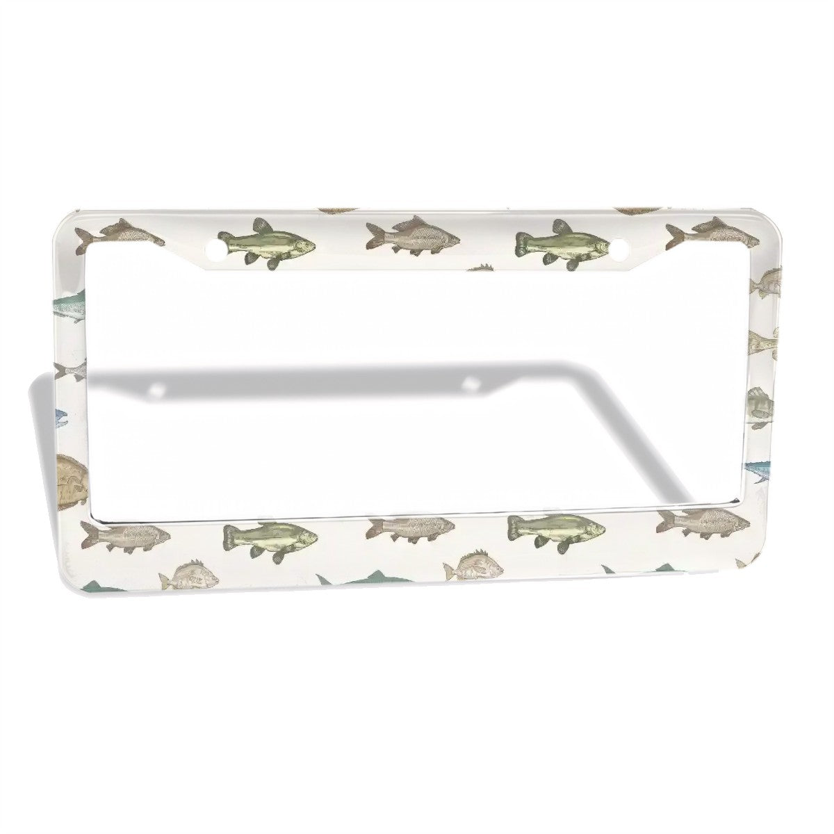 2-Hole Round License Plate Frames 2 pcs