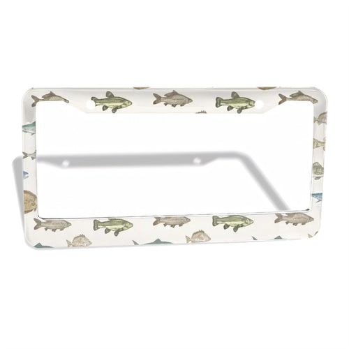 2-Hole Round License Plate Frames 2 pcs