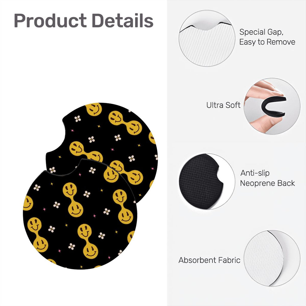 Neoprene Car Coasters 2 pcs